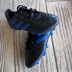 Adidas Kids Black and Blue Sneakers